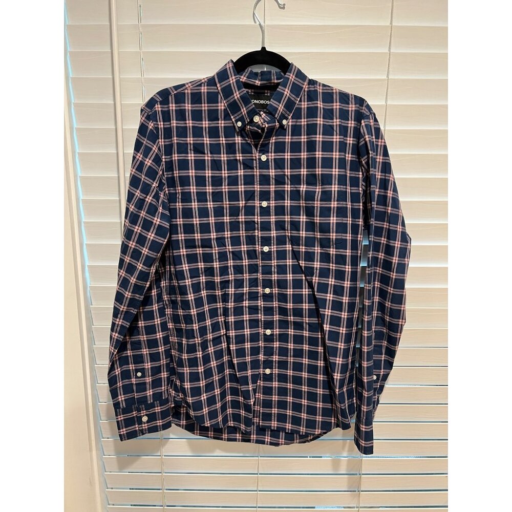 Bonobos Tailored Fit Long Sleeve Button Up Shirt - Size M